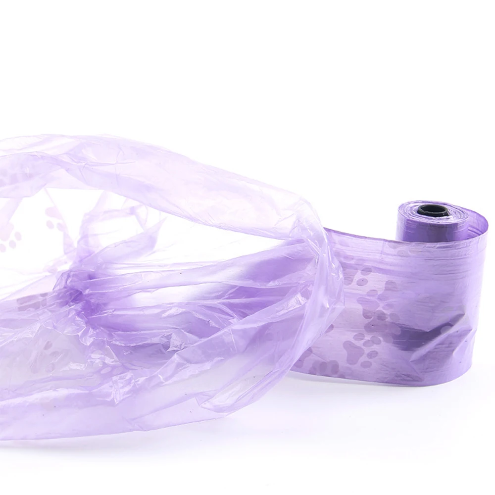 Деградирующий пакет для сбора экскрементов собак и кошек из полиэтилена для очистки мусора на улице.