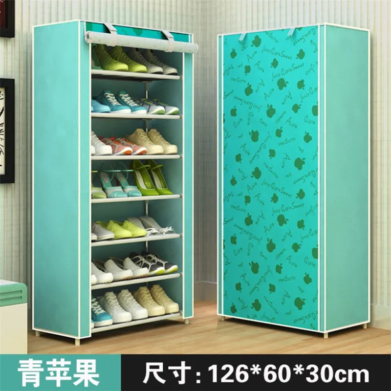 

New Simple Cloth Shoe Cabinet Dustproof Mini Shoe Cabinet Storage Shoe Cabinet Nine Grid Ten Layers Home Assembled Shoe Rack