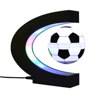 floating magnetic levitation football night light electronic antigravity led soccer lamp for home room bedroom office desk decor