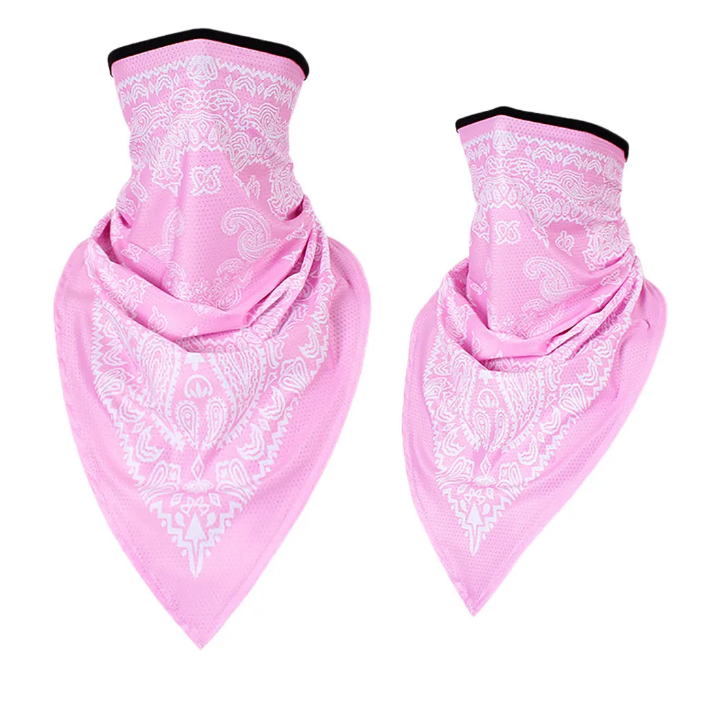 Флисовая велосипедная маска для лица шарф треугольный бандана головной убор шеи