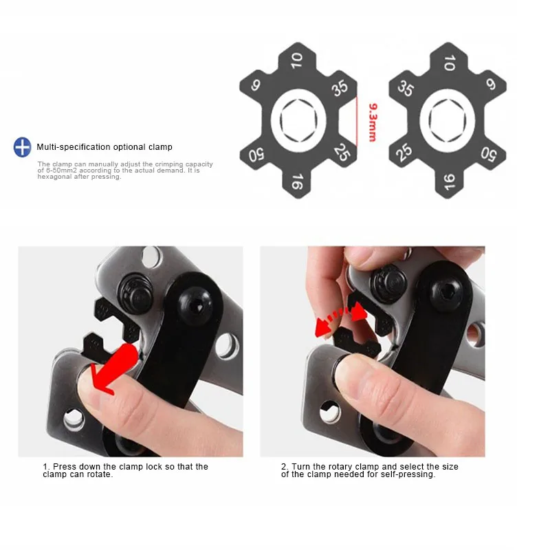

Newest Wire Crimper Cable Crimp Electric Tube Crimping Hand Tool Battery Lug