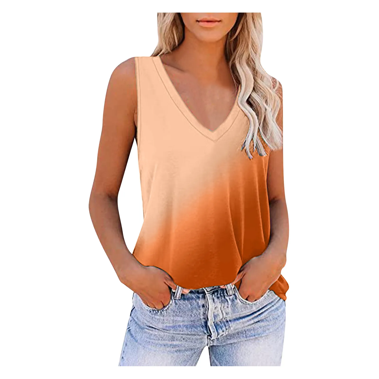 

Tops Women Sleeveless V-neck Workout Tops Printed Running Casual Athletic Shirts Blusa De Frio Feminina Ropa Mujer Футболка Y2k