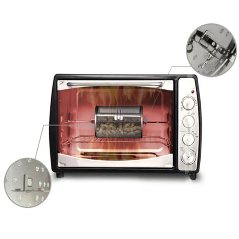 2021 из нержавеющей стали для барбекю гриль печь поворачивается жаровня бочка