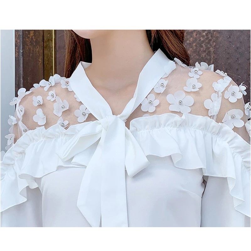 fashion woman blouses summer Autumn long sleeve women shirts white blouse tops office lady work wear blouse shirt blusas