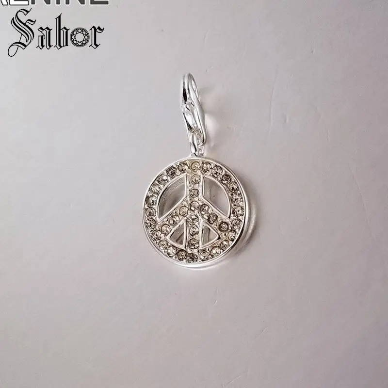 Модный серебряный цвет полые символ мира амулеты подходят браслеты и ожерелья