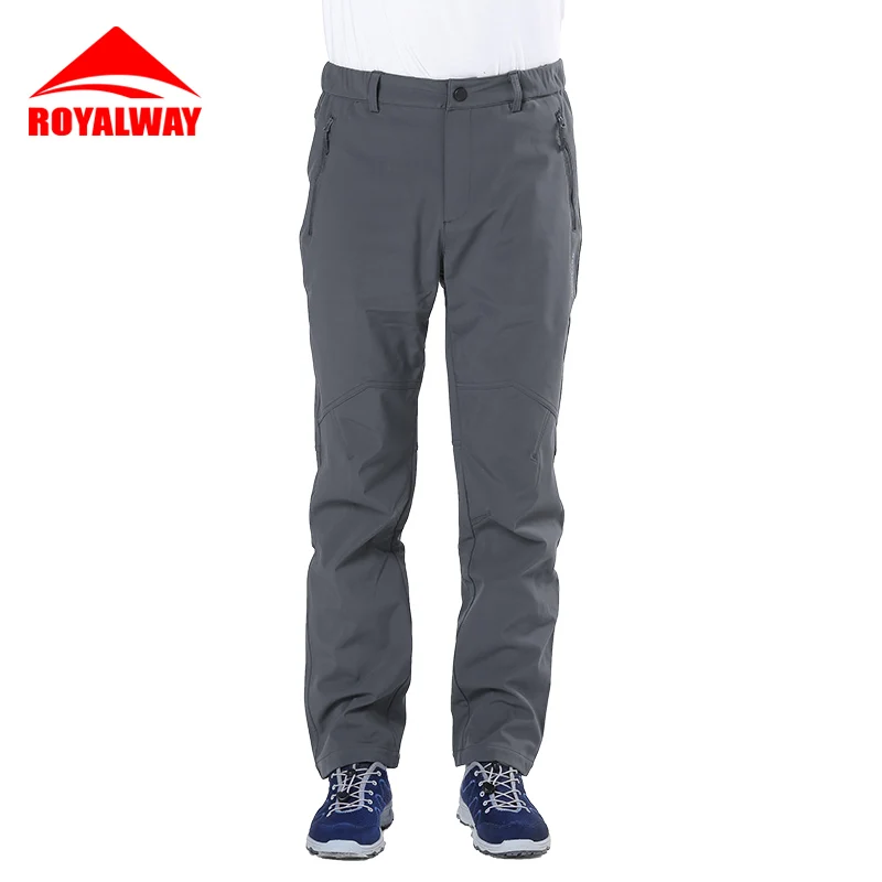 ROYALWAY осень зима мужские походные альпинистские штаны теплые и толстые