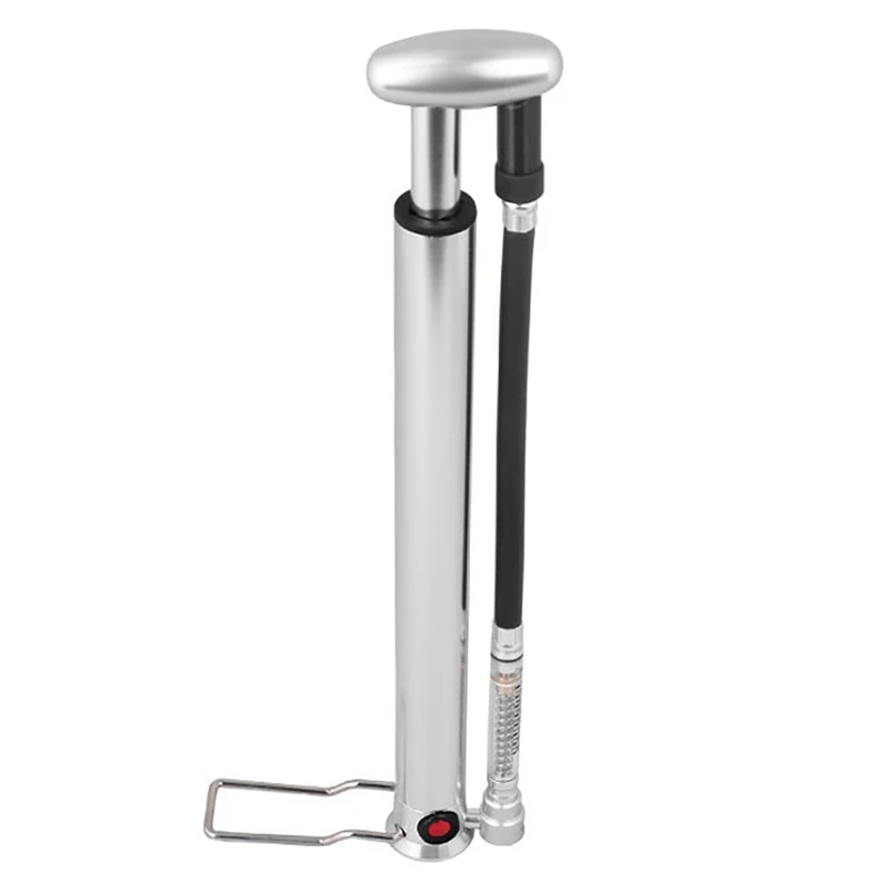 Bike Pump 160PSI Cycling Tire Ball Floor Inflator CNC Alloy Barrel With Bleeder Pedal Hose Presta Schrader Valve | Спорт и