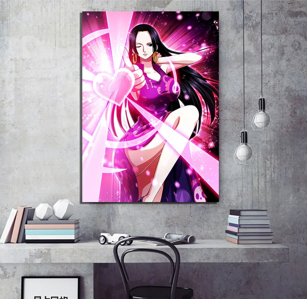 Home Decor Wall Art Canvas Paintings 1 Pcs One Piece Sexy Boa Hancock Pictures Hd Print Modern Poster Bedroom Modular No Frame | Дом и сад