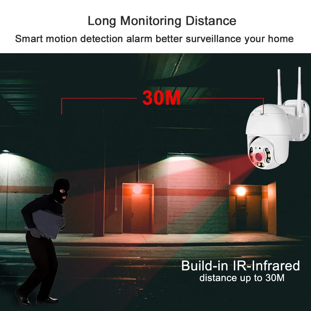 FUERS IP CCTV камера Камера HD1080P купольная камера с WiFi видеонаблюдения дома сигнализации Системы Ночное видение наблюдения удаленный монитор