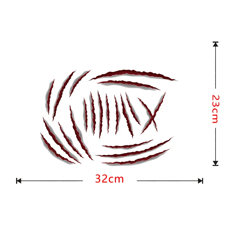 

Holiday Party 3D Horror Scratch Door STICKER WALL STICKER Home Background Wall Decoration PVC Graffiti Sticker Self Adhesive