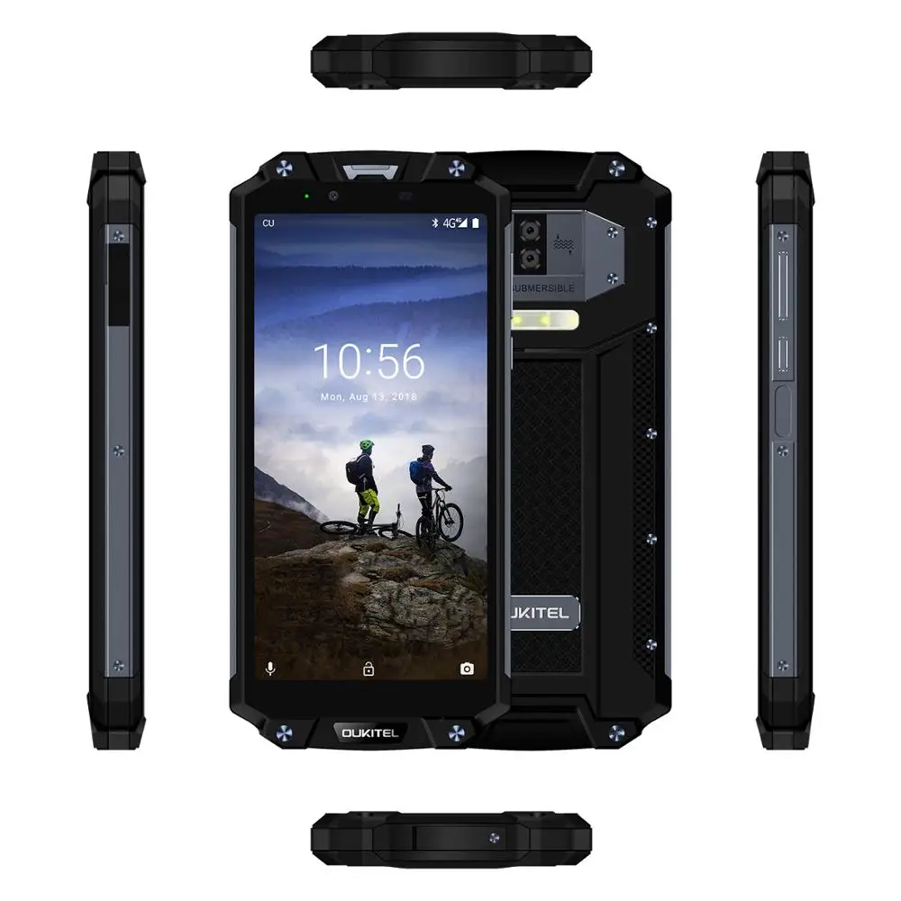 OUKITEL WP2 смартфон с 5 дюймовым дисплеем восьмиядерным процессором MT6750T ОЗУ 4 Гб ПЗУ 64