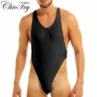 Боди для мужчин и взрослых, бодибилдинг, без рукавов, перекрестные, с открытой спиной, стринги с высоким вырезом, цельное нижнее белье, комбинезон, нижнее белье Sissy