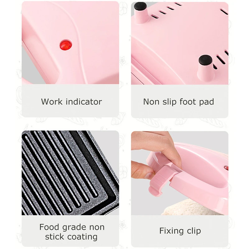 

Multifunctional 650W Electric Sandwich Maker Breakfast Machine Egg Cake Oven Sandwichera Electric Waffle Maker Toaster Machine