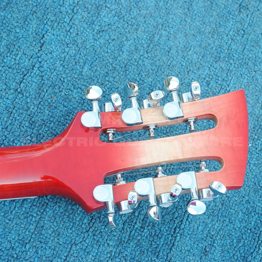 Ricken electric backer гитара cherryburst 12 струн полуполый корпус Джаз электрогитара индивидуальный логотип hardcase доступен