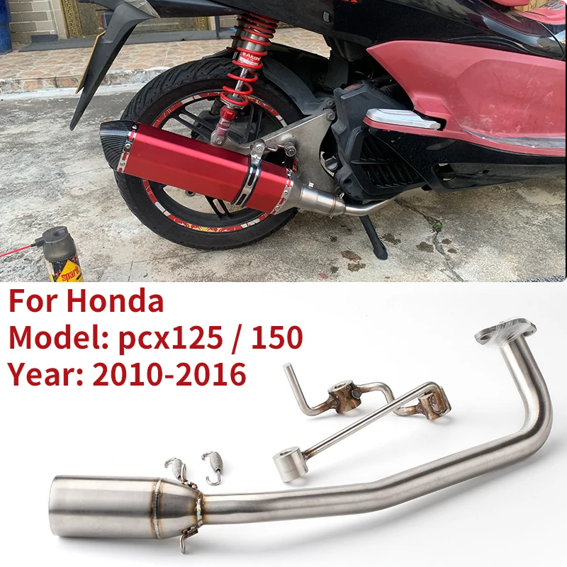 

Slip On For Honda PCX 125 PCX 150 PCX125 2010 - 2016 Motorcycle Exhaust Modified Front Connection Mid Link Pipe