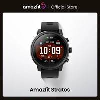 original amazfit stratos smartwatch smart watch gps calorie count 50m waterproof for android ios phone