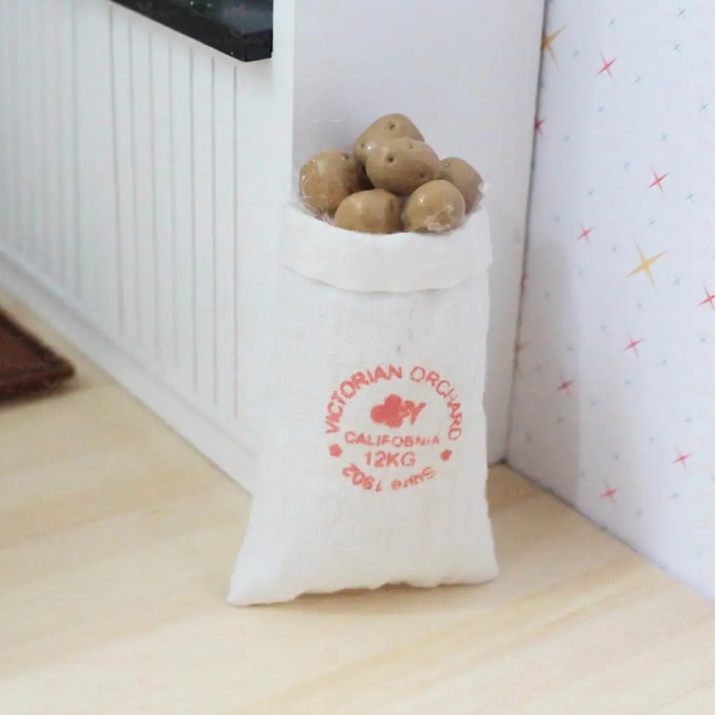 

1:12 Dolls House Miniature Vegetable Artificial Potatoes Kitchen Accessory