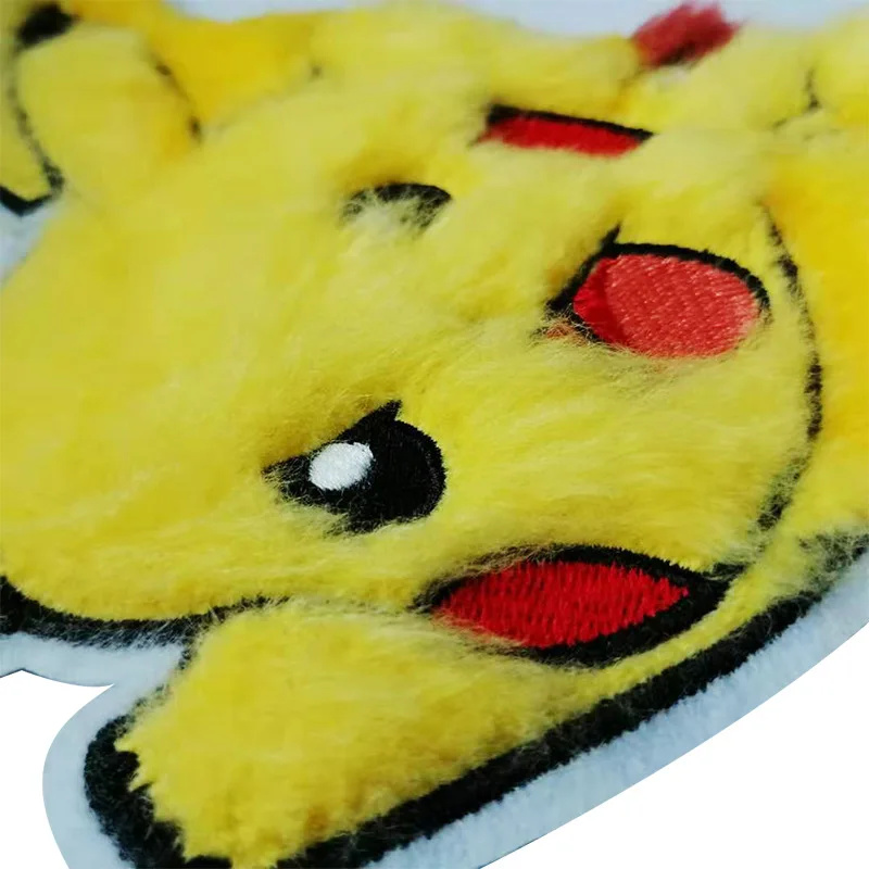 Милая одежда с изображением покемона Пикачу Вышивка Патчи для аппликация на