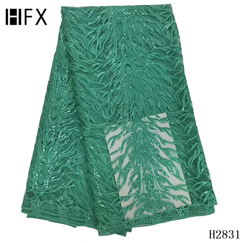 HFX африканская кружевная ткань нигерийская блестящая и вышитая ФРАНЦУЗСКИЙ Тюль
