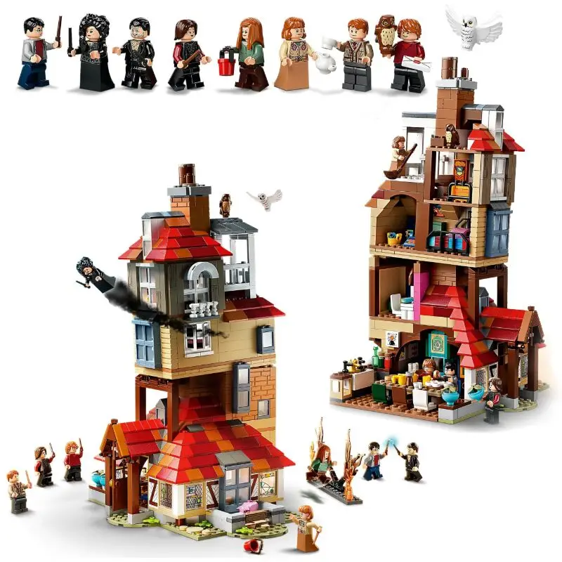 

2020 NEW Magic Great Castle Hall Building Blocks Brick Cartoon Action Figure Toys Brain Game Model Anime Gifts