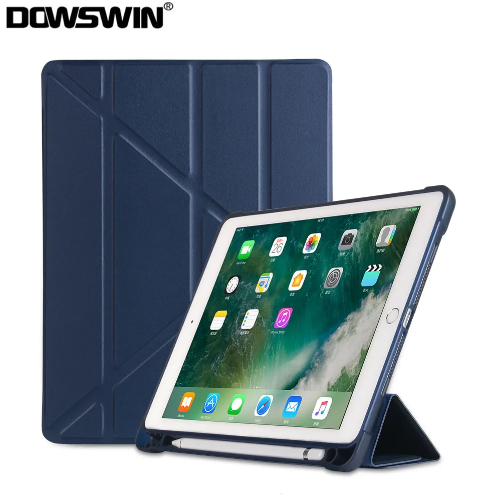 Чехол для iPad 9 7 2017 2018 чехол 6 го поколения с держателем карандашом из