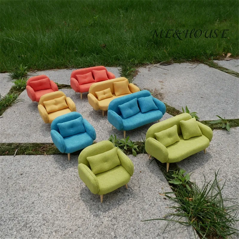 1/12 куклы миниатюрная мебель диван гостиная Кукольный для кукольного домика