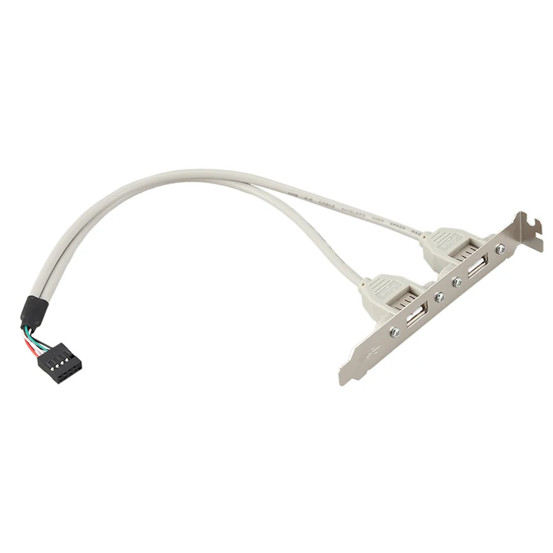Расширение 2 порта концентратор USB 0 до 9 Pin Заголовок материнская плата панель