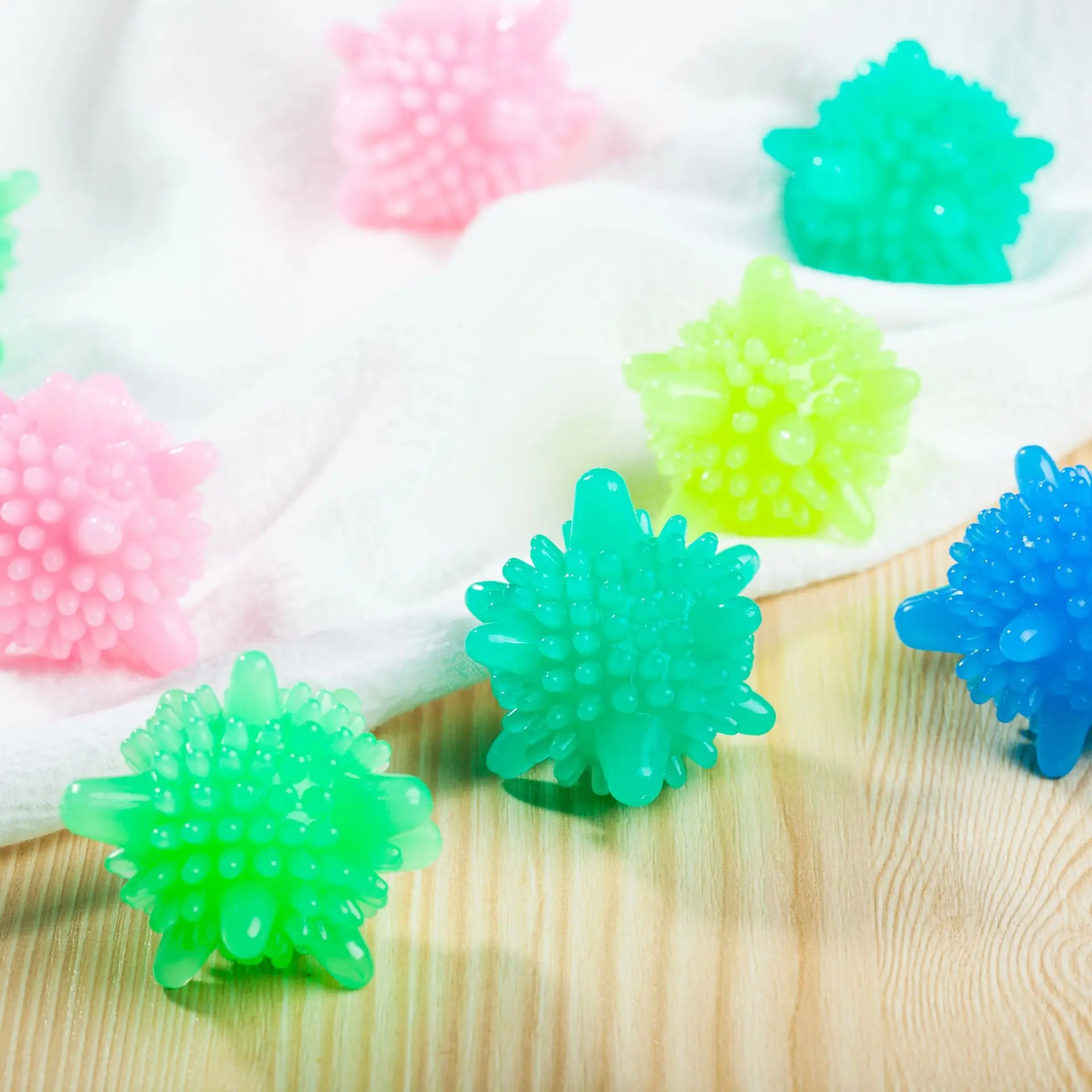 

10Pcs/Set Magic Laundry Ball Reusable Household Cleaning Washing Ball Machine Clothes Softener Starfish Shape Cleaning Balls