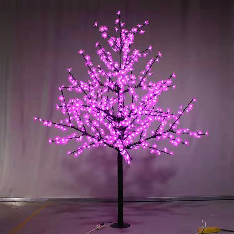 

1.5M Cherry Blossom Light Tree Trunk Landscape Warm White Wedding Luminaria Outdoor Lighting Lamp New Year Waterproof