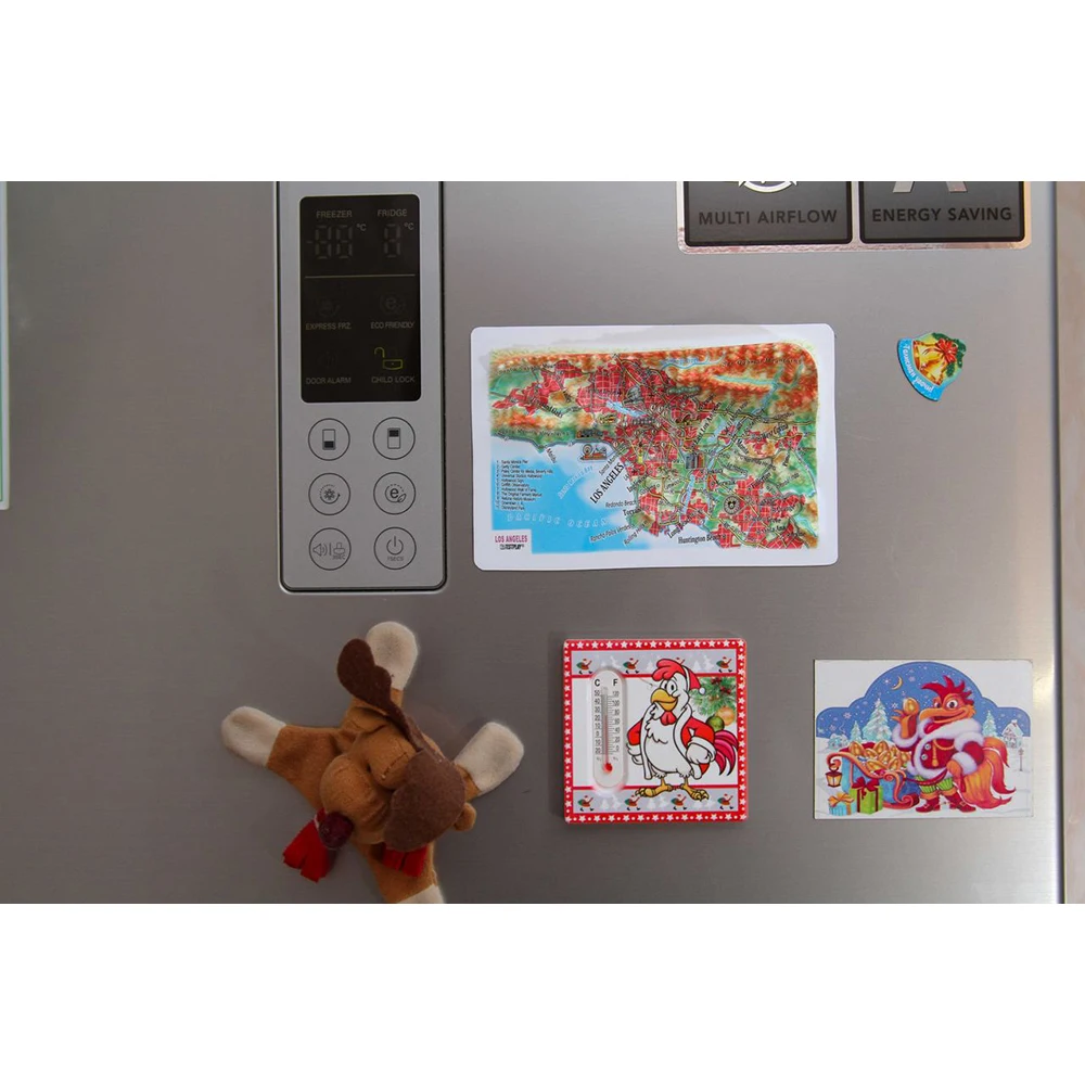 3D Карта Город ЛОС АНДЖЕЛЕС 3Д Высокообъёмная панорама Рельефная Магнит На