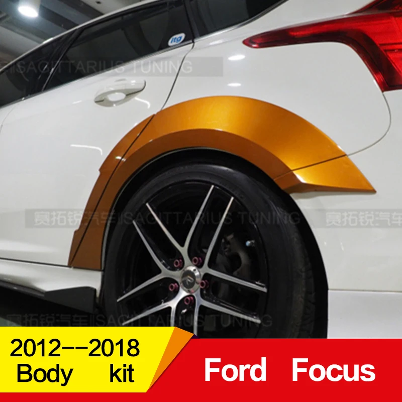 Подходит для Ford Focus, обвес, крыло, хэтчбек ST 2012 13 14 15 16 17 18 лет, Воздухозаборники, вентиляционная крышка, широкий корпус, аксессуары