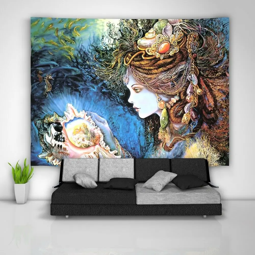 

Painting Princess Wall Hanging Tapestry Psychedelic Bedroom Home Decoration
