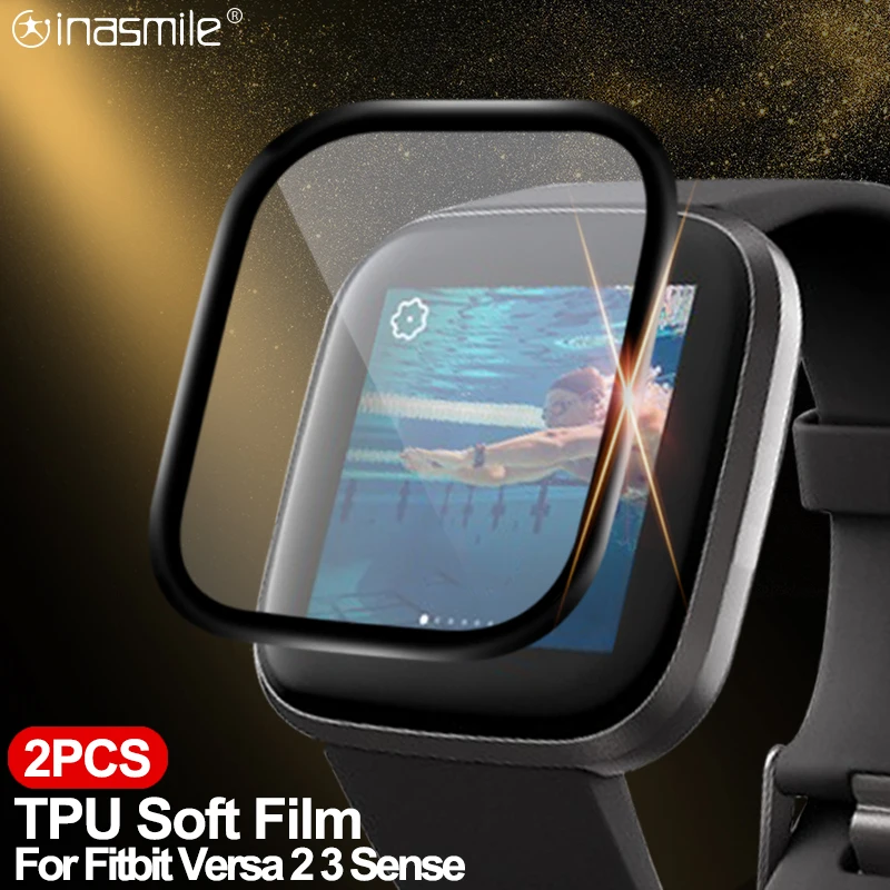 Мягкая защитная пленка из ТПУ для смарт часов Fitbit Versa 2 3 Sense 2/3 шт.|Смарт-аксессуары|