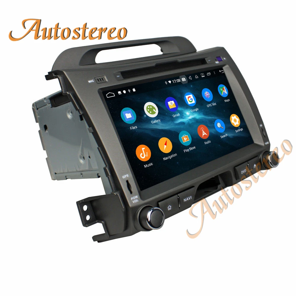 Автомобильный DVD плеер Android 9 PX5/PX6 GPS навигация для KIA SPORTAGE R 2010 2012 радио рекордер