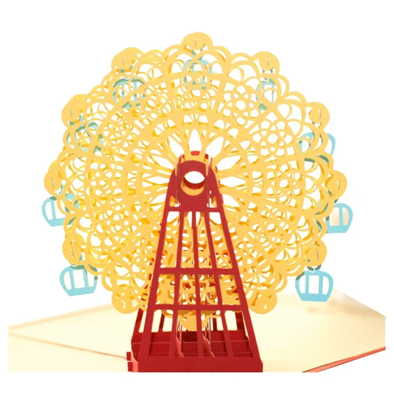 Хит-сделай сам 3D поздравительная открытка с конвертом всплывающие милые