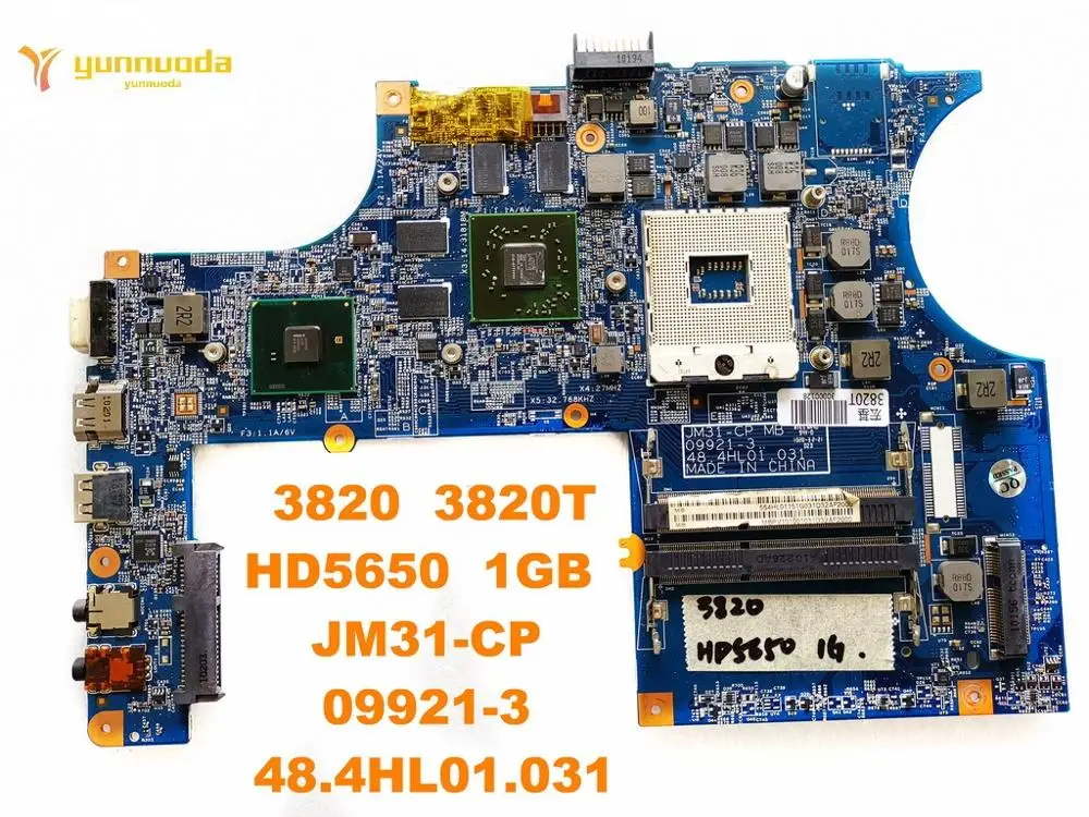 Оригинальный Для ACER 3820 Материнская плата ноутбука 3820T HD5650 1 ГБ JM31 CP 09921 3 48.4HL01.031