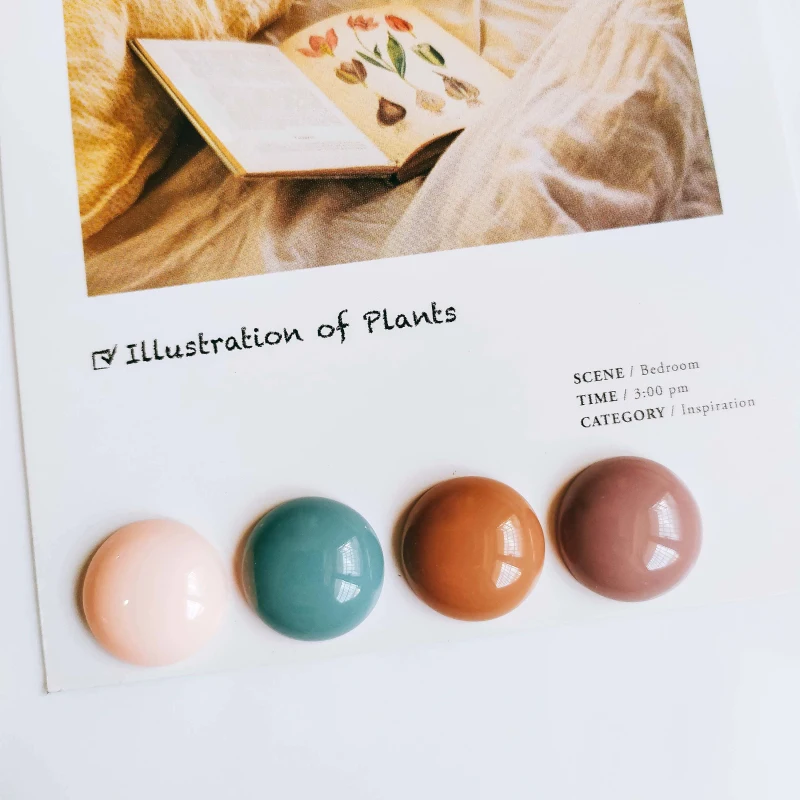 

Resin Plastic Flat Back Cabochon Base Round Pendant Earring Accessories Jewelry Component Diy Handmade Material 10pcs KP2291