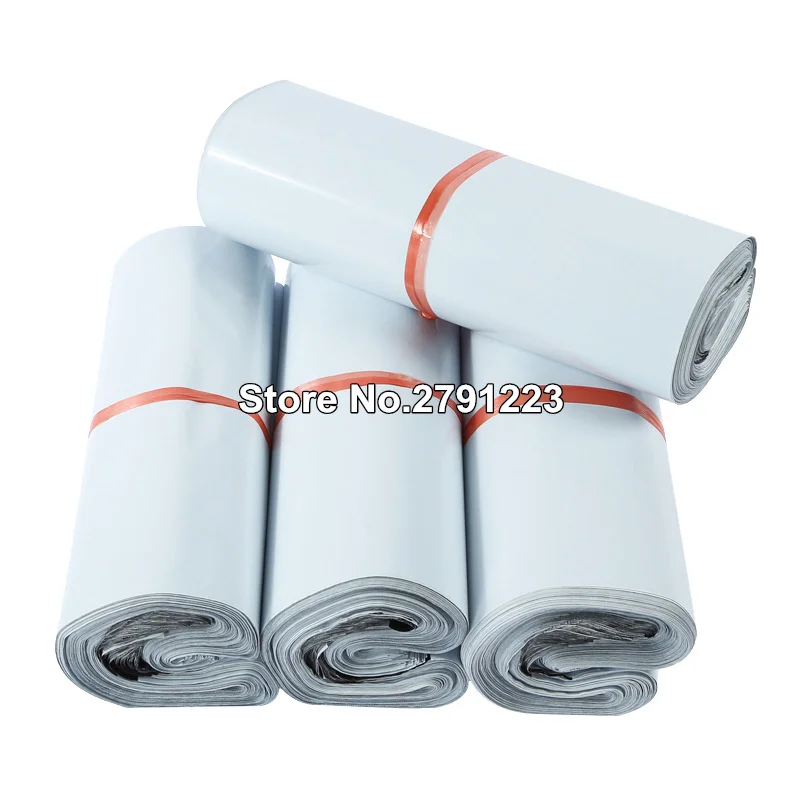 100 шт./лот пластиковые самозапечатывающиеся пакеты для курьерских