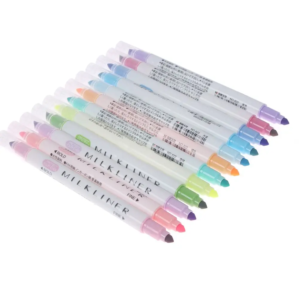 10 шт./компл. ручки с мягким вкладышем флуоресцентная ручка художественный маркер