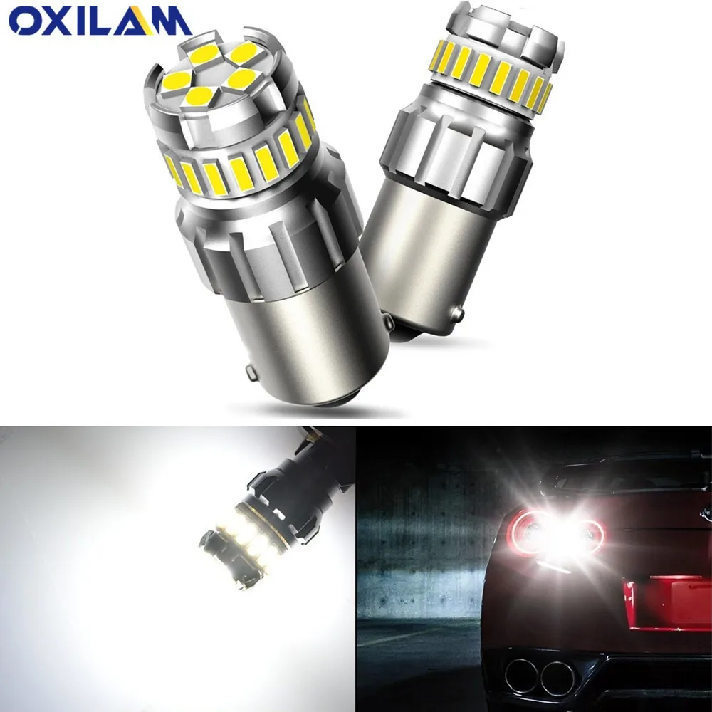 Автомобильные светодиодные фонари BAY15D резервные лампы заднего хода 2 шт. для Volvo