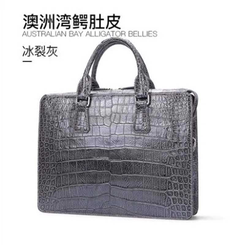 Новая импортная крокодиловая сумка gete для мужчин портфель из крокодиловой кожи
