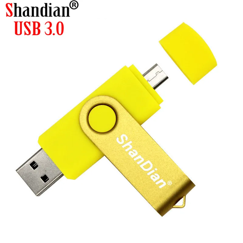 SHANDIAN флэш накопитель USB 3 0 OTG 4 ГБ 8 16 32 64 ГБ|USB флэш-накопители| |