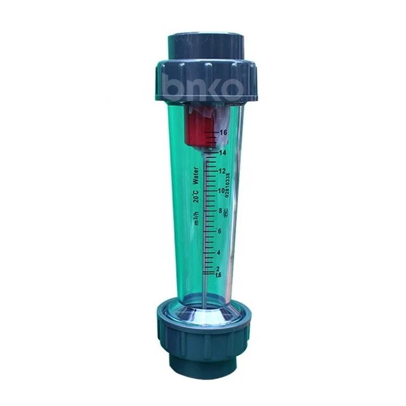 

LZS50-1.6-16T/H Inline install type rotameter plastic rotor float flow meter for water/ liquid