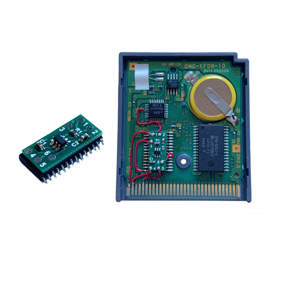 

For GBC gold silver crystal genuine card clock chip memory transformation module set RTC2FRAM module