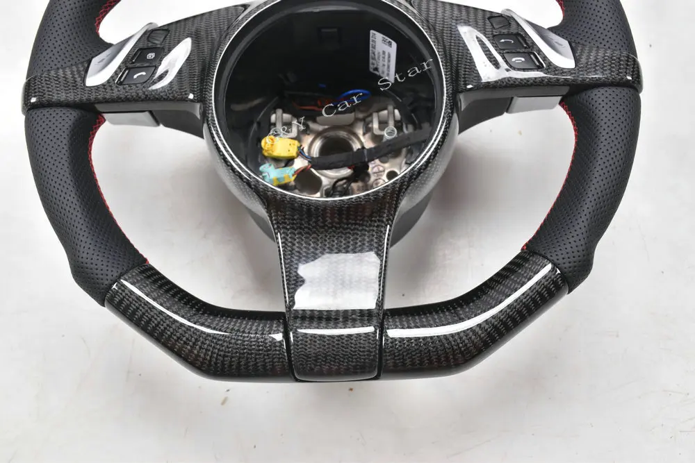Индивидуальное 100% углеродное волокно Автомобильное рулевое колесо для Porsche Cayenne
