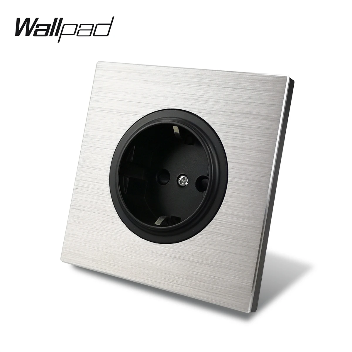Wallpad L6 серый одноместный 16A ЕС настенная электрическая розетка серебряная