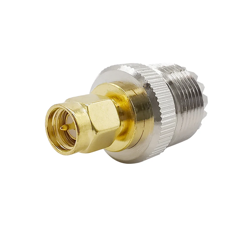 

RF Coaxial Coax Adapter SMA Male to UHF SO-239 SO239 Female Antenna Connector SMA Plug to SO239 UHF Jack Converter