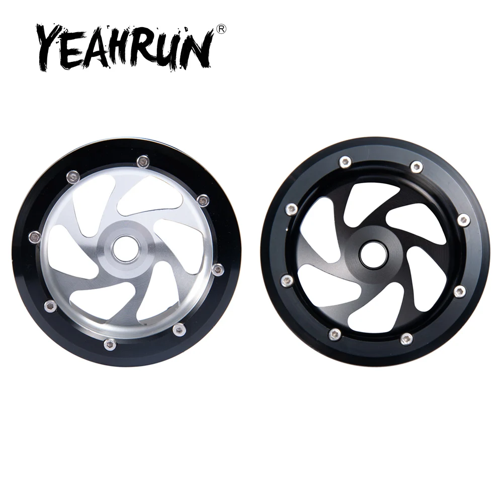 

Колесные диски YEAHRUN 4 шт., 2,2 дюйма, 40 мм, толщина, сплав Beadlock, ступицы для Axial Wraith 90018 1/10, детали для радиоуправляемых гусеничных автомобилей