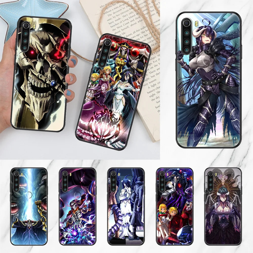 Аниме Overlord чехол для телефона Xiaomi Redmi Note 7 7A 8 8T 9 9A 9S 10 K30 Pro Ultra черный мягкий арта