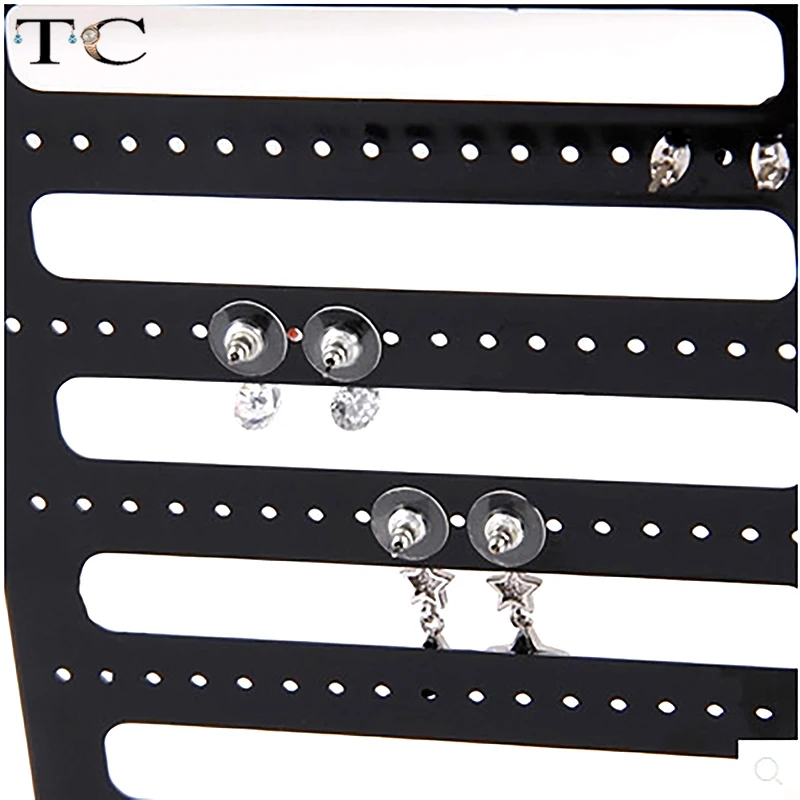2pcs/Lot 126 Holes Earring Display Stand Acrylic Showing Rack Storage Organizer Transparent Jewelry Holder | Украшения и